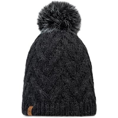 Buff Stickad & Fleecebandsmössa för kvinnor, vuxen, extremt kallt, praktiskt, mångsidigt, mode, värmeisolering, bekväm, en storlek, mörkgrå Buff Stickad & Fleecebandsmössa för kvinnor, vuxen, extremt kallt, praktiskt, mångsidigt, mode, värmeisolering, bekväm, en storlek, mörkgrå