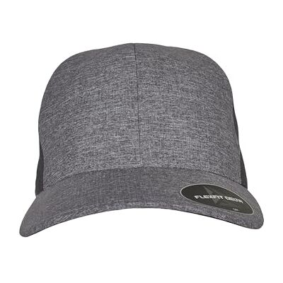 Flexfit Unisex Delta Carbon Cap – 2 ton baseballkeps, melange blå/melange charcoal, L/XL Flexfit Unisex Delta Carbon Cap – 2 ton baseballkeps, melange blå/melange charcoal, L/XL