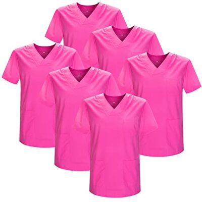 MISEMIYA Pack AV 6 enheter Sanitär Casaca Unisex MEDISK Sjuksköterska Uniform Sanitär, Fuchsia 21, 5XL MISEMIYA Pack AV 6 enheter Sanitär Casaca Unisex MEDISK Sjuksköterska Uniform Sanitär, Fuchsia 21, 5XL
