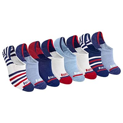 Saucony Women's Show Cushioned Invisible Liner Socks, American Assort (8 Pair), Shoe Size: 7.5-10.5 Saucony Women's Show Cushioned Invisible Liner Socks, American Assort (8 Pair), Shoe Size: 7.5-10.5