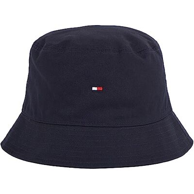 Tommy Hilfiger Män, Unisex FLAG BUCKET HAT Hink Hatt, Svart, En Storlek Tommy Hilfiger Män, Unisex FLAG BUCKET HAT Hink Hatt, Svart, En Storlek