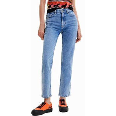 Desigual Casual Byxor för kvinnor, blå, 38 Desigual Casual Byxor för kvinnor, blå, 38