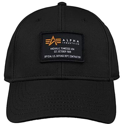 Alpha Industries Crew Cap Basebollkeps för män Black Alpha Industries Crew Cap Basebollkeps för män Black