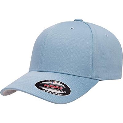 Flexfit Herr Athletic Baseball Keps, Carolina Blue, S-M Flexfit Herr Athletic Baseball Keps, Carolina Blue, S-M