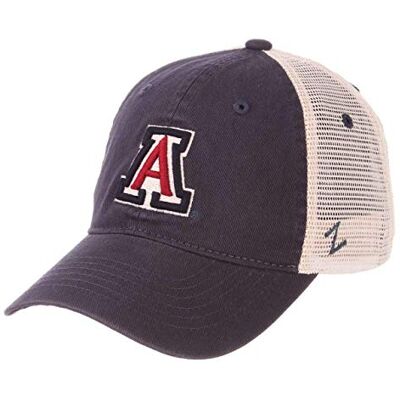 Zephyr NCAA Arizona Wildcats Men's University Relaxed Hat, Adjustable, Team Color/Stone Zephyr NCAA Arizona Wildcats Men's University Relaxed Hat, Adjustable, Team Color/Stone
