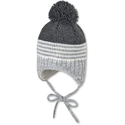 Sterntaler Stickad mössa för pojkar, melerad antracit, 41 Sterntaler Stickad mössa för pojkar, melerad antracit, 41