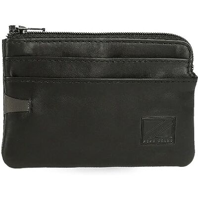 Pepe Jeans Marshal Plånbok Svart 11x7x1,5 cms Läder, Svart, Talla única, myntbörs Pepe Jeans Marshal Plånbok Svart 11x7x1,5 cms Läder, Svart, Talla única, myntbörs