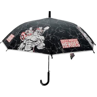 eplusm AVENGERS VENDETTA Manuellt Dome Paraply, 8 Paneler, Metallstänger, Bekväm och mångsidig, Kvalitet och Styrka, 43 cm, Material Polyester, svart, M, Avslappnad eplusm AVENGERS VENDETTA Manuellt Dome Paraply, 8 Paneler, Metallstänger, Bekväm och mångsidig, Kvalitet och Styrka, 43 cm, Material Polyester, svart, M, Avslappnad