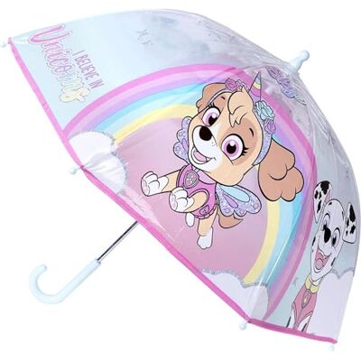 CERDÁ LIFE'S LITTLE MOMENTS Paw Patrol, paraply för barn med färgglad design av Chase, Marshall och Skye – vindbeständigt barnparaply med säker handöppning och ergonomiskt handtag, Paw Patrol Sky CERDÁ LIFE'S LITTLE MOMENTS Paw Patrol, paraply för barn med färgglad design av Chase, Marshall och Skye – vindbeständigt barnparaply med säker handöppning och ergonomiskt handtag, Paw Patrol Sky