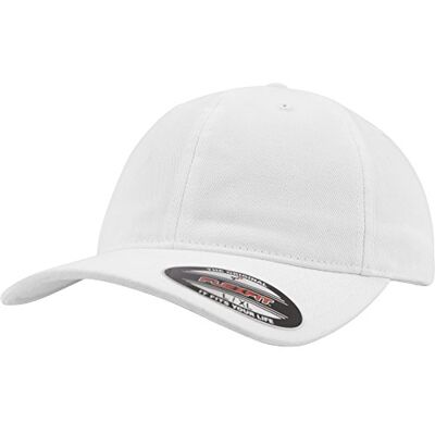 Flexfit Herrmössa med flexibel passform tvättad bomull pappa hatt för män, finns i många olika färger, storlekar S–M till L-XL, Vit, S-M Flexfit Herrmössa med flexibel passform tvättad bomull pappa hatt för män, finns i många olika färger, storlekar S–M till L-XL, Vit, S-M
