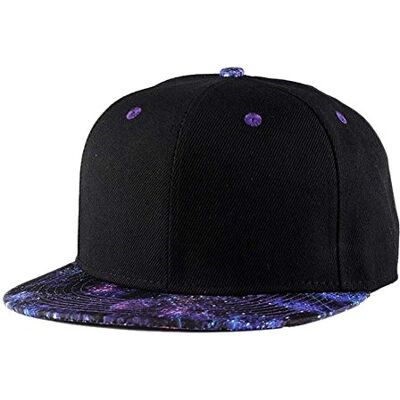 Quanhaigou Lila galax snapback-keps unisex truckerkeps hiphop pläd platt skärm skärm justerbar basebollkeps Quanhaigou Lila galax snapback-keps unisex truckerkeps hiphop pläd platt skärm skärm justerbar basebollkeps