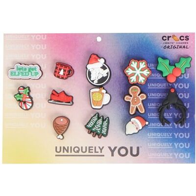 Crocs Jibbitz Holiday Packs skoberlocker – syntetiskt material – lätt att fästa – perfekt för semestrar ljus fredag förhöjd 13-pack en storlek en storlek, metall, Ingen ädelsten Crocs Jibbitz Holiday Packs skoberlocker – syntetiskt material – lätt att fästa – perfekt för semestrar ljus fredag förhöjd 13-pack en storlek en storlek, metall, Ingen ädelsten