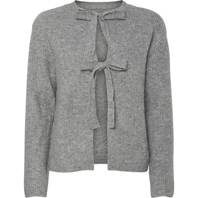 PIECES dam Pcsilly Ls vändbar slips stickad Exp Noos kofta, Medium grå melerad, XL PIECES dam Pcsilly Ls vändbar slips stickad Exp Noos kofta, Medium grå melerad, XL