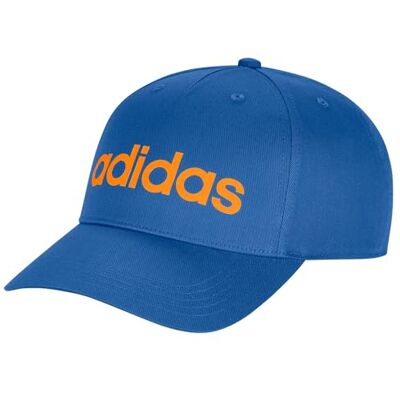 adidas Uniseks LINEAR BASEBALL CAP, ray blue/Pure Tangerine/white, M-L adidas Uniseks LINEAR BASEBALL CAP, ray blue/Pure Tangerine/white, M-L