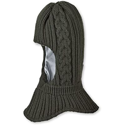 Sterntaler Unisex barn småbarn halsduk mössa stickad flätmönster mössa, Grön, 49 Sterntaler Unisex barn småbarn halsduk mössa stickad flätmönster mössa, Grön, 49