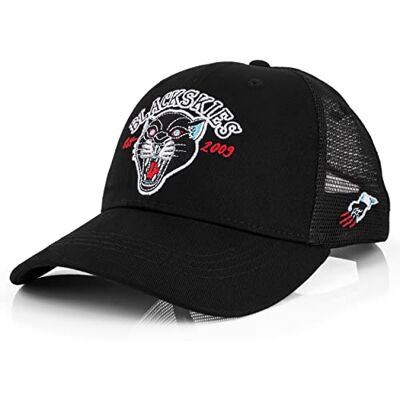 Blackskies ® Snapback Cap med mönster och olika färger Män kvinnor baseballmössa mössa mocka basebollkeps sommar semester, Panther Baseball svart-svart, En Storlek Blackskies ® Snapback Cap med mönster och olika färger Män kvinnor baseballmössa mössa mocka basebollkeps sommar semester, Panther Baseball svart-svart, En Storlek