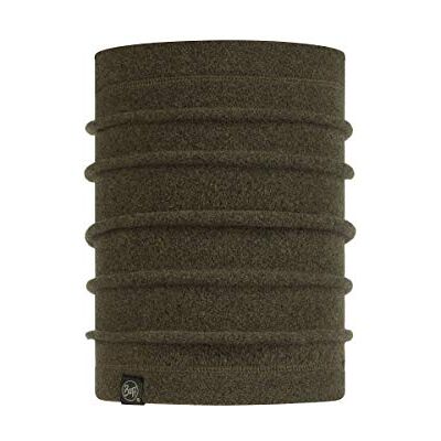 Buff Unisex polär halsvärmare svart damask, Bark Heather, one size Buff Unisex polär halsvärmare svart damask, Bark Heather, one size