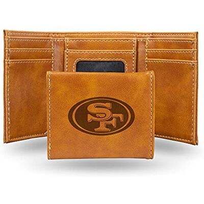 Rico Industries NFL lasergraverad tredelad plånbok, brun Lagfärg 3.25 x 4-inches Rico Industries NFL lasergraverad tredelad plånbok, brun Lagfärg 3.25 x 4-inches