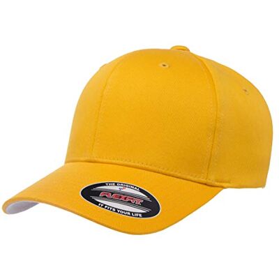 Flexfit Herr Athletic Baseball Keps, Guldfärgad, S-M Flexfit Herr Athletic Baseball Keps, Guldfärgad, S-M