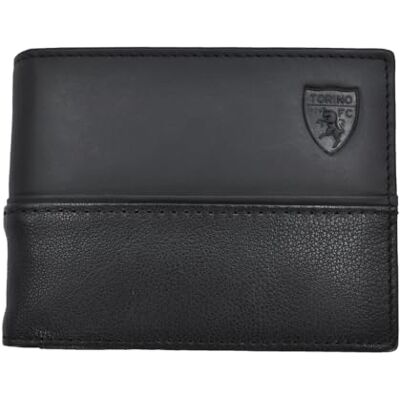 TORINO FC Plånbok 100% läder Turin 263444, Svart, Standard, Samtida TORINO FC Plånbok 100% läder Turin 263444, Svart, Standard, Samtida