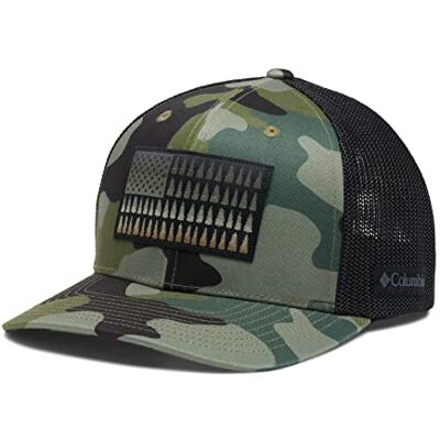 Columbia Basebollkeps med nät och trädflagga, unisex, grön (Stone Green Mod Camo), storlek S/M Columbia Basebollkeps med nät och trädflagga, unisex, grön (Stone Green Mod Camo), storlek S/M