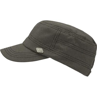 CHILLOUTS Heraklion hatt för män tidningslock, grå/svart kontroll, one size CHILLOUTS Heraklion hatt för män tidningslock, grå/svart kontroll, one size