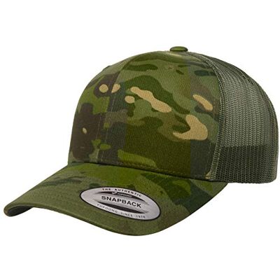 Yupoong Yp Klassisk retro Multicam-truckerkeps, one size Yupoong Yp Klassisk retro Multicam-truckerkeps, one size