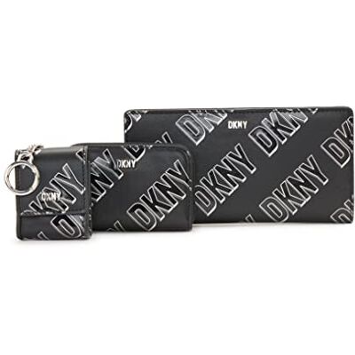 DKNY Dam casual Phoenix 3 i 1 box set klassisk plånbok, BLK/WHT, en storlek, casual Phoenix 3 i 1 box set klassisk plånbok DKNY Dam casual Phoenix 3 i 1 box set klassisk plånbok, BLK/WHT, en storlek, casual Phoenix 3 i 1 box set klassisk plånbok