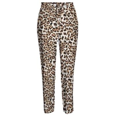VERO MODA Vmeasy Joy Nw lösa byxor WVN Ga byxor, Tan/Aop: leo, S VERO MODA Vmeasy Joy Nw lösa byxor WVN Ga byxor, Tan/Aop: leo, S