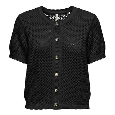 ONLY Dam Onlpaula 2/4 O-hals kofta, svart, L ONLY Dam Onlpaula 2/4 O-hals kofta, svart, L