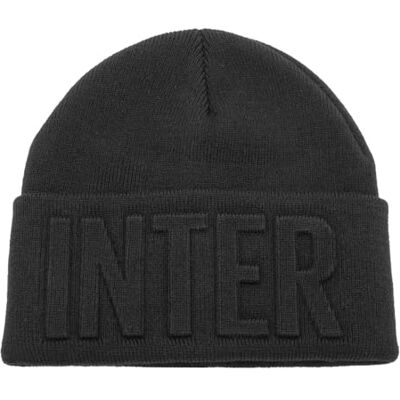 Inter Skipper Stickad Mössa 3D Logo 153540, Svart, one size Inter Skipper Stickad Mössa 3D Logo 153540, Svart, one size