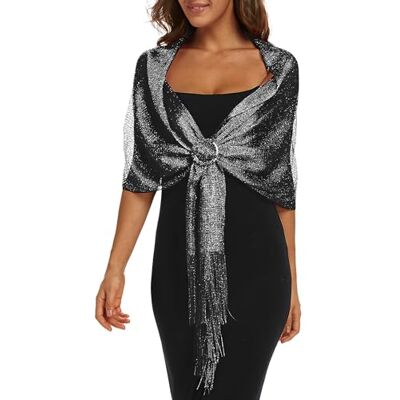 Rheane Sjalar och halsdukar för aftonklänningar, wraps, dam, med spänne, för kvällsfestklänningar och bröllopsfest, L Rheane Sjalar och halsdukar för aftonklänningar, wraps, dam, med spänne, för kvällsfestklänningar och bröllopsfest, L