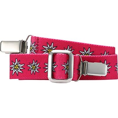Playshoes Elastik-gürtel Clip Edelweiß bälte blandat, rosa, 116-140 Playshoes Elastik-gürtel Clip Edelweiß bälte blandat, rosa, 116-140