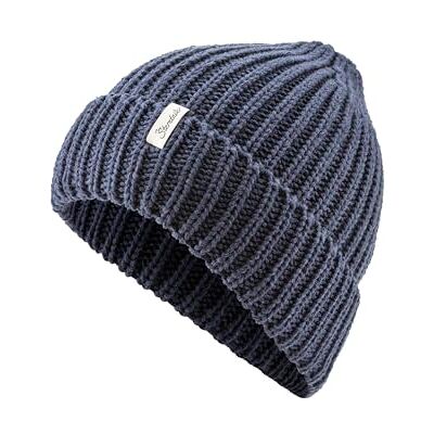 Sterntaler Stickad mössa – mjuk unisex mössa, fodrad med värmande bomullsfleece (bio), marinblå, 51 Sterntaler Stickad mössa – mjuk unisex mössa, fodrad med värmande bomullsfleece (bio), marinblå, 51