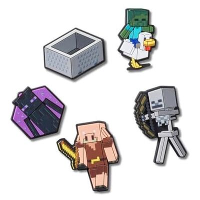Crocs Unisex Minecraft 5-pack skoberlocker, en storlek, flerfärgad, En Storlek Crocs Unisex Minecraft 5-pack skoberlocker, en storlek, flerfärgad, En Storlek