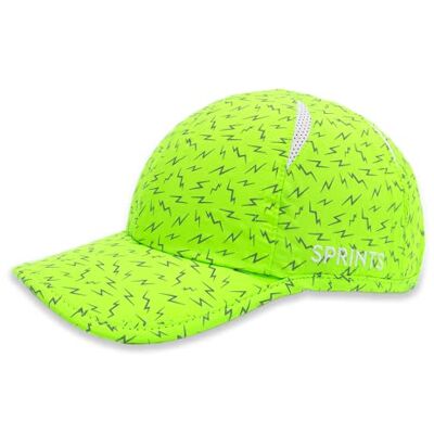 Sprints Race Day Performance Running Cap Den lätta, snabbtorkande, sporthatt, en storlek, unisex, Neon blixt reflekterande, one size Sprints Race Day Performance Running Cap Den lätta, snabbtorkande, sporthatt, en storlek, unisex, Neon blixt reflekterande, one size