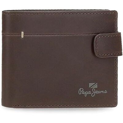 Pepe Jeans Staple Horisontell klickstängning plånbok brun 11 x 8,5 x 1 cm läder, brun, en storlek, horisontell plånbok med klickstängning, Brun, Taglia Unica, Horisontell plånbok med klickstängning Pepe Jeans Staple Horisontell klickstängning plånbok brun 11 x 8,5 x 1 cm läder, brun, en storlek, horisontell plånbok med klickstängning, Brun, Taglia Unica, Horisontell plånbok med klickstängning