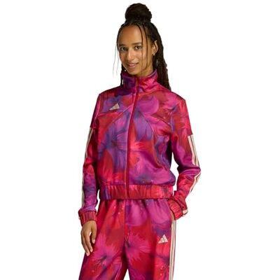 adidas Kobiety x FARM RIO HOUSE OF TIRO TRACK TOP, bahia magenta/active maroon/Crystal Linen, XXS adidas Kobiety x FARM RIO HOUSE OF TIRO TRACK TOP, bahia magenta/active maroon/Crystal Linen, XXS