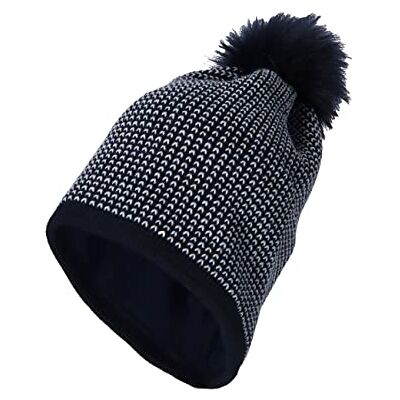 Sterntaler Flickor pom-mössa glittereffekt mössa, marinblå, 51 Sterntaler Flickor pom-mössa glittereffekt mössa, marinblå, 51