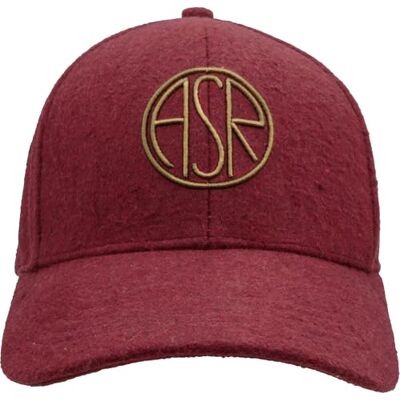 AS Roma IMMA AS Rom ASR Felted Boiled Wool Baseballkeps Burgundy AS Roma IMMA AS Rom ASR Felted Boiled Wool Baseballkeps Burgundy