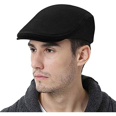 WETOO Platt keps för män, Gatsby-look, Newsboy-stil, irländsk mössa, taxijakt, keps, one size WETOO Platt keps för män, Gatsby-look, Newsboy-stil, irländsk mössa, taxijakt, keps, one size