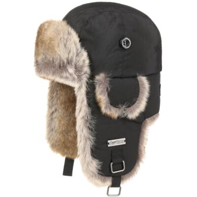 Barts Kamikaze Nylon Pilotmössa Damer/Herrar lapeer bomullsmössa med öronklaffar, foder, Kardborreband höst-vinter Vinter One Size svart Barts Kamikaze Nylon Pilotmössa Damer/Herrar lapeer bomullsmössa med öronklaffar, foder, Kardborreband höst-vinter Vinter One Size svart