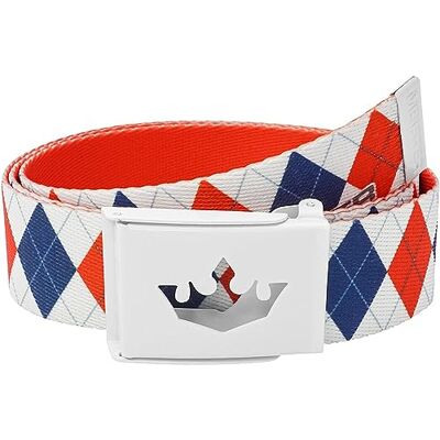 Meister Player Golf Webbing Bälte Justerbart & Vändbart, Royal Argyle, Up to Size 42" Waist Meister Player Golf Webbing Bälte Justerbart & Vändbart, Royal Argyle, Up to Size 42" Waist