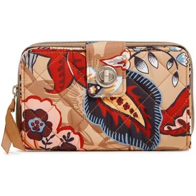 Vera Bradley dam prestanda twill vändlås plånbok med RFID-skydd, botanisk skönhet, en storlek Vera Bradley dam prestanda twill vändlås plånbok med RFID-skydd, botanisk skönhet, en storlek