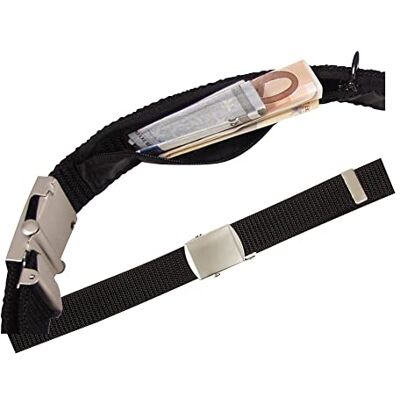 Mil-Tec Unisex – pengabälte för vuxna – 15815002 plånbok, svart, 30 mm Mil-Tec Unisex – pengabälte för vuxna – 15815002 plånbok, svart, 30 mm