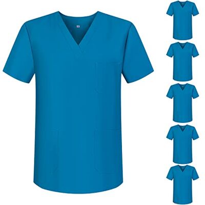 MISEMIYA Pack AV 6 enheter Sanitär Casaca Unisex MEDISK Sjuksköterska Uniform Sanitär, Turkos 68, XL MISEMIYA Pack AV 6 enheter Sanitär Casaca Unisex MEDISK Sjuksköterska Uniform Sanitär, Turkos 68, XL