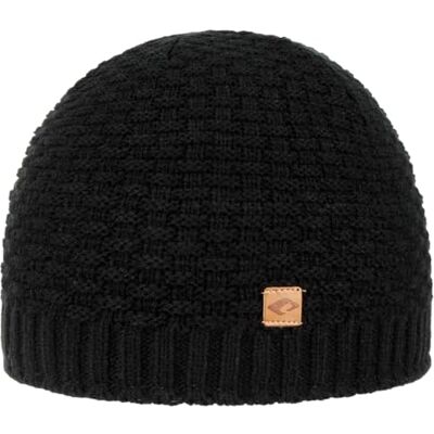 CHILLOUTS Kasimir Stickad Mössa Damer/Herrar/Barn vintermössa med foder höst-vinter Vinter One Size svart CHILLOUTS Kasimir Stickad Mössa Damer/Herrar/Barn vintermössa med foder höst-vinter Vinter One Size svart