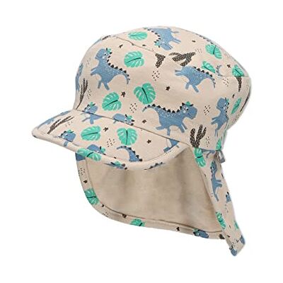 Sterntaler Pojkar toppmössa med nackskydd ökendino solhatt, Beige, 47 cm Sterntaler Pojkar toppmössa med nackskydd ökendino solhatt, Beige, 47 cm