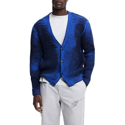 Desigual JERS_Kofta SCRATC, 5022 Ultra Blue, L, Blå, L Desigual JERS_Kofta SCRATC, 5022 Ultra Blue, L, Blå, L