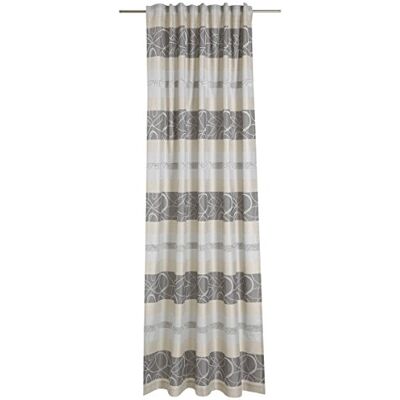 Neutex for you! Deko Trends halsduk med dolda slingor, tyg, grå-mellangrå natur, 245 x 146 x 245 cm Neutex for you! Deko Trends halsduk med dolda slingor, tyg, grå-mellangrå natur, 245 x 146 x 245 cm